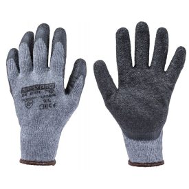   SG810L TENYERÉN FEKETE LATEX MÁRTOTT SZÜRKE VÉDŐKESZTYŰ