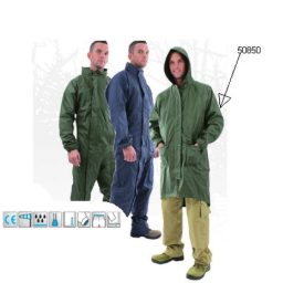   Hajlékony poliuretán esőkabát, zöld, 170 g/m2 könnyű, varrott plusz hegesztett, szellőző