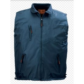   LEMAN Munkásmellény  sötétkék/kék kifordítható vízhatlan/polár