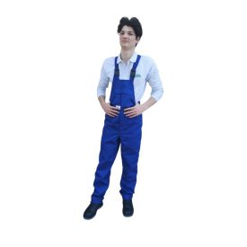   Királykék lángálló mellesnadrág, munkavédelmi mellesnadrág hegesztéshez (A1+A2, B1, C1, E3)