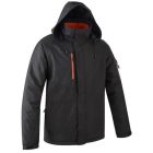 YUZU COVERGUARD FEKETE-NARANCS RIPSTOP MUNKAVÉCELMI TÉLI KABÁT KAPUCNIVAL 4XL