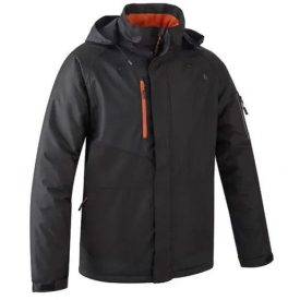   YUZU COVERGUARD FEKETE-NARANCS RIPSTOP MUNKAVÉCELMI TÉLI KABÁT KAPUCNIVAL