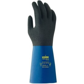   Uvex Rubiflex S XG fekete/kék NBR nitrilgumi + extrém csúszásálló xg bevonat, 0,4 mm/ 35 cm