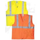 Fluo jólláthatósági eco mellény keresztcsíkos narancs 70222-es, Jólláthatósági