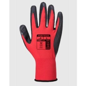   A174 Portwest Flex Grip latex munkavédelmi kesztyű, Varratmentes, vízálló tenyér