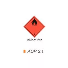 Gyúlékony gázok ADR 2.1