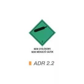 Nem gyúlékony, nem mérgezö gázok ADR 2.2