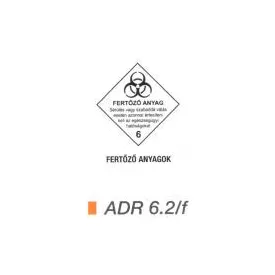 Fertözö anyag ADR 6.2/f