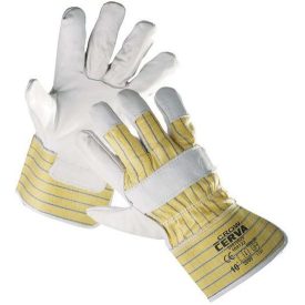   CROW kombinált, bélelt, színmarhabőr tenyér, munkavédelmi kesztyű