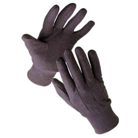   FINCH Barna pamutkelméből varrt munkavédelmi kesztyű rugalmas kötött mandzsettával.