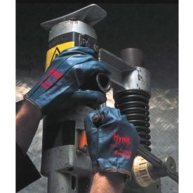   HYNIT 32-105 Nitrillel laminált kötött pamutkelméből varrt, átszúrásnak és dörzsölésnek ellenálló rugalmas munkavédelmi kesztyű.