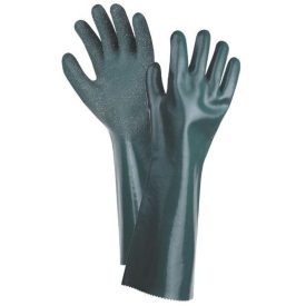   UNIVERSAL érdesített Varrott pamut, nitril/PVC-be mártott munkavédelmi kesztyű, 45cm