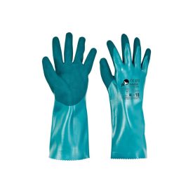   IMMER Nitril vegyszeralló munkavédelmi kesztyű, egyedi vágásbiztos béléssel, speciális felülettel tökéletes tapadást biztosítanak. 35 cm.