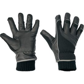   ATRA Meleg téli munkavédelmi kesztyű, vízálló, légáteresztő membránnal, PU-poliészter tenyérrel, nylon kézfejjel, kötött mandzsettával, fényvisszavető szálakkal. Thinsulate 40 g bélés.