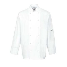 Dundee séfkabát, normál fazon, fehér színben