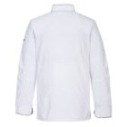 Portwest, Surrey Chef Jacket  L/S, White, XXL-s