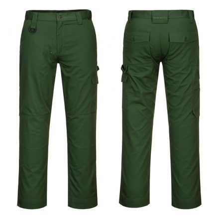 Portwest, Super Work nadrág, Forest Green Short, 28-s