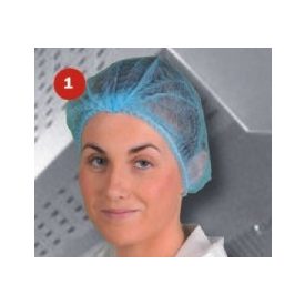 Portwest D100 Egyszerhasználatos sapka (Fehér, kék)