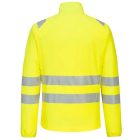 DX481 -Portwest könnyű és légáteresztő Hi-Vis Zip Base felső felöltő ujjakkal ami magas rugalmasságú és rendkívül tartós XXXL
