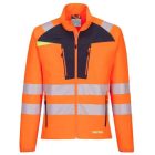 DX481 -Portwest könnyű és légáteresztő Hi-Vis Zip Base felső felöltő ujjakkal ami magas rugalmasságú és rendkívül tartós