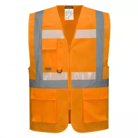 G456 - Glowtex vezetői mellény Ezee zippzárral