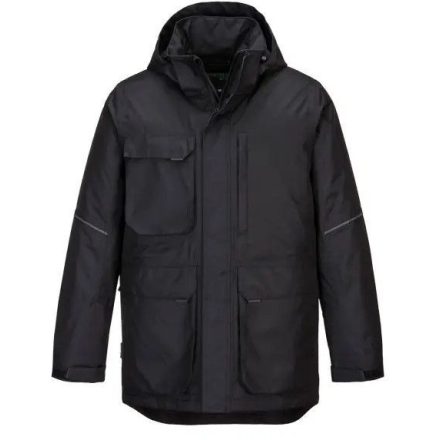 KX360 Portwest KX3 Parka Munkavédelmi Kabát Fekete XXL
