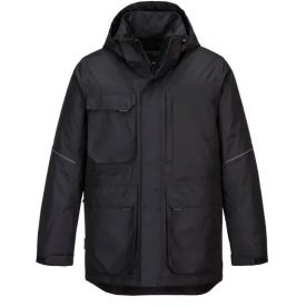   KX360 Portwest KX3 Parka Munkavédelmi Kabát Fekete/Szürke színben