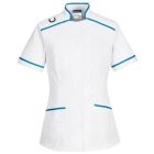 LW21 Portwest Egészségügyi tunika Fehér/Aqua kék XXXL