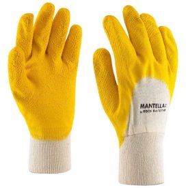 Rock Safety MANTELLA-1Latexmártott pamut kesztyű