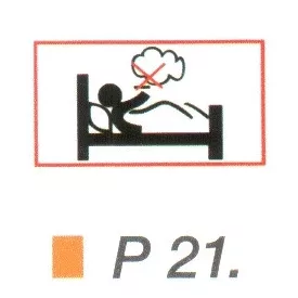 Ágyban dohányozni tilos! P21