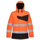 PW261 Portwest jólláthatósági téli munkavédelmi kapucniskabát Narancs/Fekete 4XL