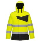 PW261 Portwest jólláthatósági téli munkavédelmi kapucniskabát Narancs/Fekete és Sárga/Fekete