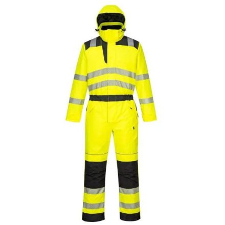 PW352 Portwest munkavédelmi overál 8 funkcionális,biztonságos tárolózsebel Sárga/Fekete S