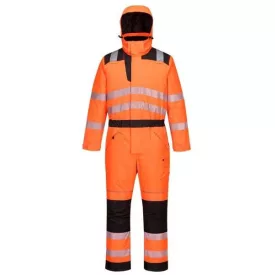   PW352 Portwest munkavédelmi overál 8 funkcionális,biztonságos tárolózsebel Narancs/Fekete és Sárga/Fekete