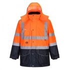 S426-s Portwest, Hi-Vis 7 az 1-ben kontraszt Traffic kabát , Jólláthatósági
