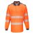 T184ONR5Xl, PW3 Hi-Vis hosszú ujjú pólóing- T184, narancs/kék, 5XL