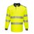 T184YBR5XL, PW3 Hi-Vis hosszú ujjú pólóing- T184, sárga/fekete, 5XL