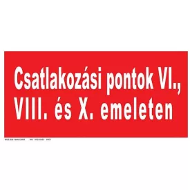 Csatlakozási pontok tábla, utánvilágító TB-007004