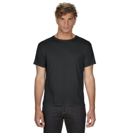 an361bl-s, ANVIL ADULT (AN361) nyári rövid ujjú férfi póló, környakas oldalvarrott karcsúsított,