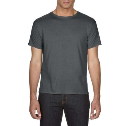 an361hdg-s, ANVIL ADULT (AN361) nyári rövid ujjú férfi póló, környakas oldalvarrott karcsúsított,