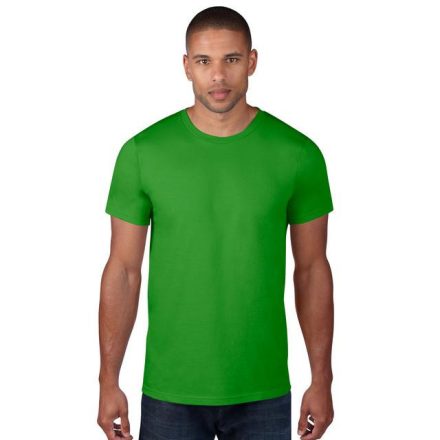 an980ga-xl, ANVIL (AN980) nyári rövid ujjú férfi póló,/fésült pamut környakas, Zöldalma/Green