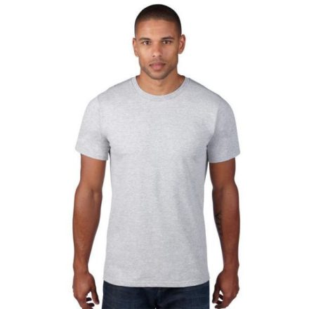 an980hgy-s, ANVIL (AN980) nyári rövid ujjú férfi póló,/fésült pamut környakas, Hanga