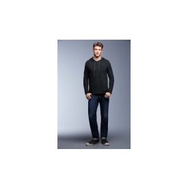   ANVIL (AN987) nyári hosszú ujjú póló,/fésült pamut kapucnis, 100% Pamut