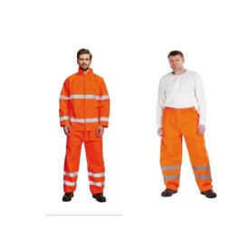   GORDON fényvisszaverő csíkos vízhatlan esőnadrág narancssárga, munkanadrág