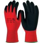 MÁRTOTT FEKETE LATEX, PIROS TEXTIL KÉZHÁTTAL_11 (csgt)