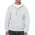gi18600as-s, GILDAN FULL ZIP (GI18600) férfi pulóver poliészter/pamut zsebes végig zipzáras