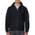 gi18600bl-s, GILDAN FULL ZIP (GI18600) férfi pulóver poliészter/pamut zsebes végig zipzáras