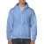 gi18600cb-s, GILDAN FULL ZIP (GI18600) férfi pulóver poliészter/pamut zsebes végig zipzáras