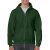 gi18600fo-s, GILDAN FULL ZIP (GI18600) férfi pulóver poliészter/pamut zsebes végig zipzáras