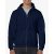gi18600nv-s, GILDAN FULL ZIP (GI18600) férfi pulóver poliészter/pamut zsebes végig zipzáras